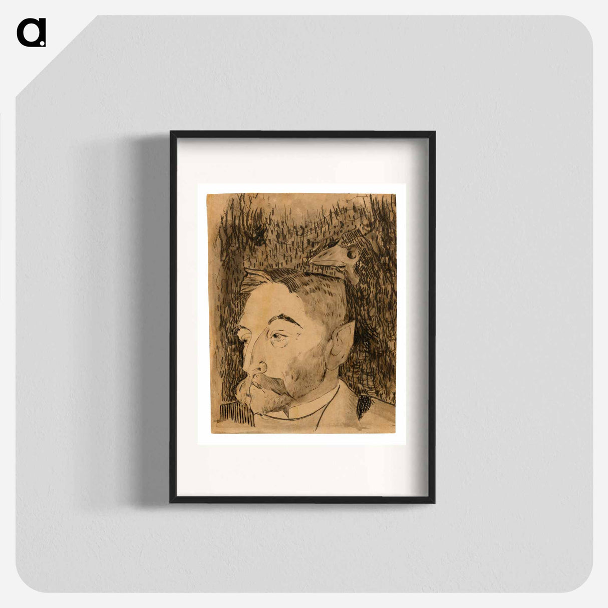 Portrait of Stéphane Mallarmé - ポール ゴーギャン Poster.