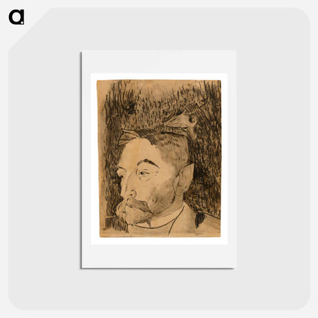 アートポストカード-Portrait of Stéphane Mallarmé - ポール ゴーギャン Postcard.