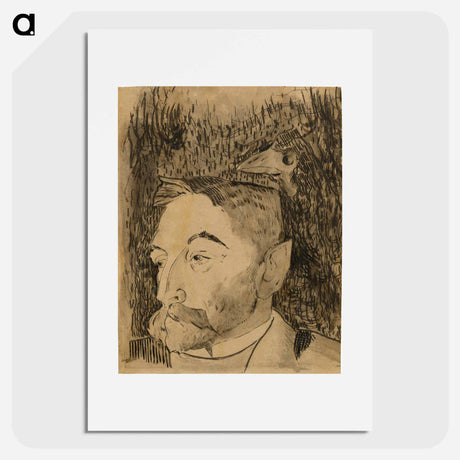 アートポスター-Portrait of Stéphane Mallarmé - ポール ゴーギャン Poster.