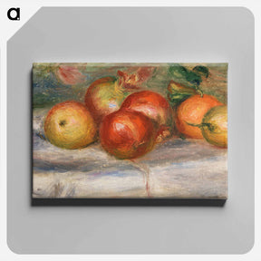 アートパネル-Apples, Oranges, and Lemons - ピエール オーギュスト ルノワール Canvas.