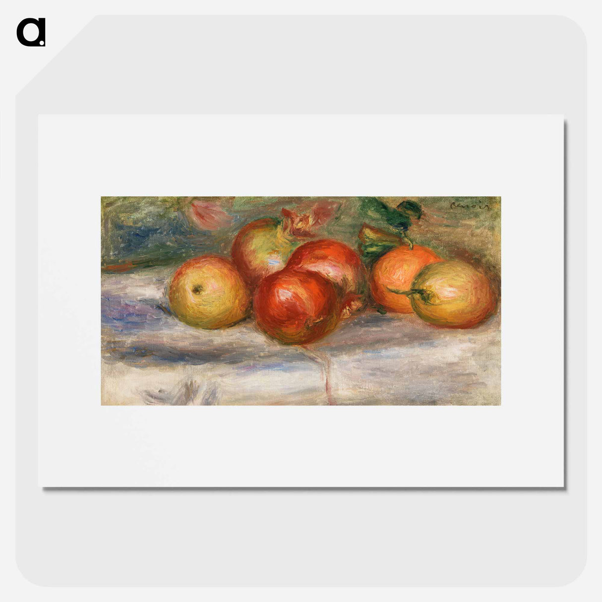 Apples, Oranges, and Lemons - Pierre-Auguste Renoir Poster.