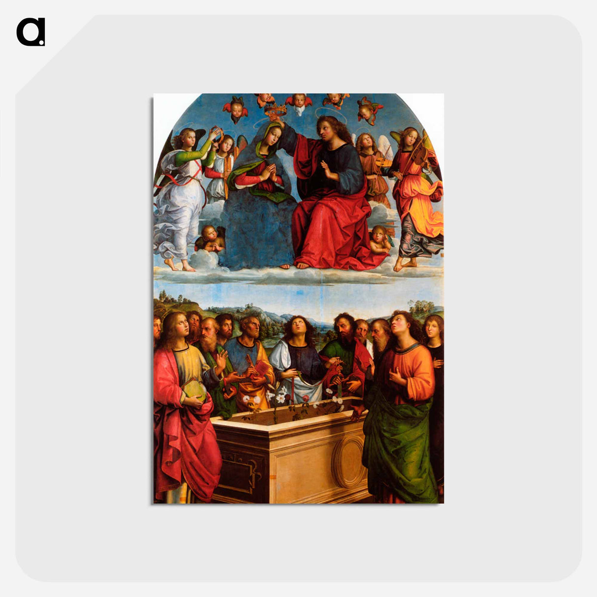 Coronation of the Virgin - ティツィアーノ ヴェチェッリオ Postcard.