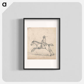 アートポスター-Rider Galloping to Left
 - イェール大学アートギャラリー Poster.