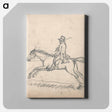 アートパネル-Rider Galloping to Left
 - イェール大学アートギャラリー Canvas.