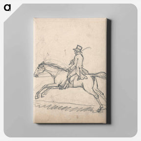 アートパネル-Rider Galloping to Left
 - イェール大学アートギャラリー Canvas.