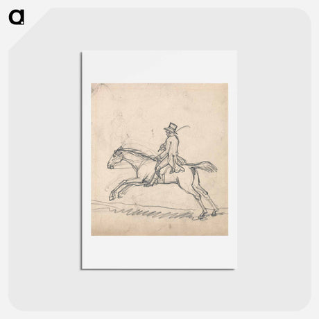 アートポストカード-Rider Galloping to Left
 - イェール大学アートギャラリー Postcard.