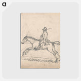 アートポストカード-Rider Galloping to Left
 - イェール大学アートギャラリー Postcard.
