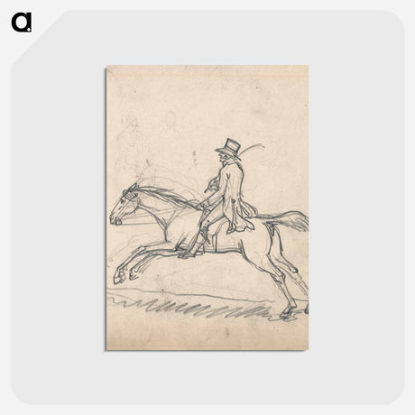 アートポストカード-Rider Galloping to Left
 - イェール大学アートギャラリー Postcard.