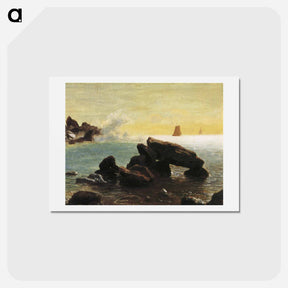 アートポストカード-Farralon Islands, California - アルバート ビアスタット Postcard.
