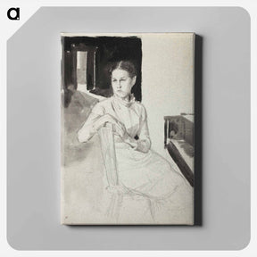 アートパネル-Annie Edelfelt, taiteilijan sisar - アルバート エーデルフェルト Canvas.