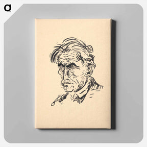 アートパネル-Male portrait ii - アーノルド ピーター ワイズ クビンチャン Canvas.