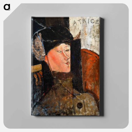 アートパネル-Portrait de Beatrice Hastings
 - バーンズ・コレクション Canvas.