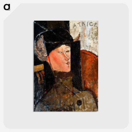 アートポストカード-Portrait de Beatrice Hastings
 - バーンズ・コレクション Postcard.