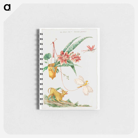 アートメモ帳-Floral Design with Dog and Insects
 - クリーブランド美術館 Memo.