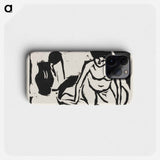 Nude Girl in the Bath - Ernst Ludwig Kirchner Phone Case.