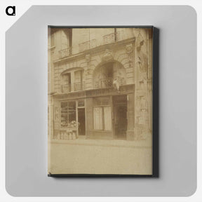 アートパネル-Ancien hôtel de Courville, Rue des Bons Enfants, 31
 - ウジェーヌ アジェ Canvas.