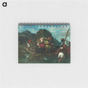 アートメモ帳-African Pirates Abducting a Young Woman - ウジェーヌ ドラクロワ Memo.