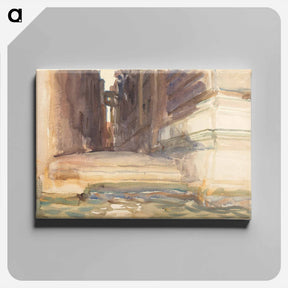 アートパネル-The Calle della Rosa with the Monte di Pietà, Venice - ジョン シンガー サージェント Canvas.