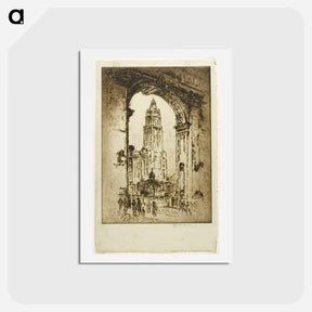 アートポストカード-The Woolworth through the Arch
 - ジョセフ ペネル Postcard.