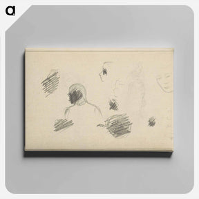アートパネル-Koppen van mannen, vrouwen en een kind - ユリー デ フラーハ Canvas.