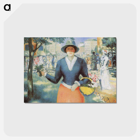アートポストカード-Flowergirl - カジミール マレーヴィチ Postcard.