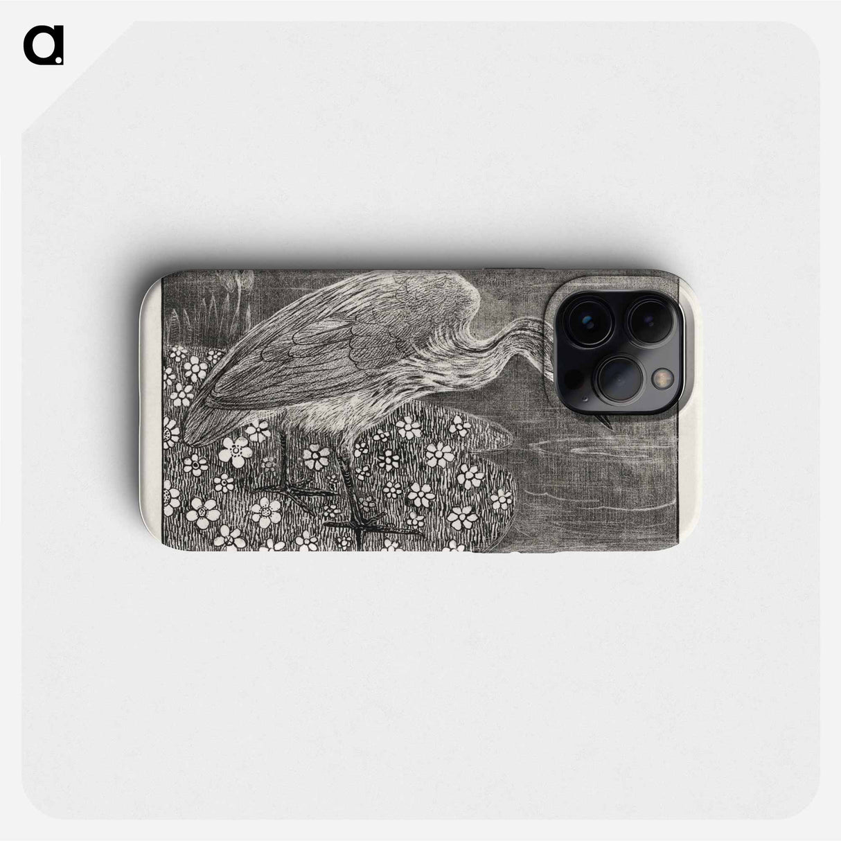 Aankondiging met reiger voor serie 'Dierstudies' - テオ ヴァン ホイテマ Phone Case.