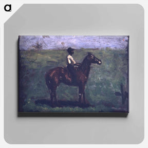アートパネル-Negro boy on a bay horse - トーマス エイキンズ Canvas.