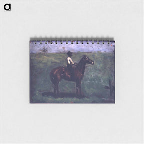 アートメモ帳-Negro boy on a bay horse - トーマス エイキンズ Memo.