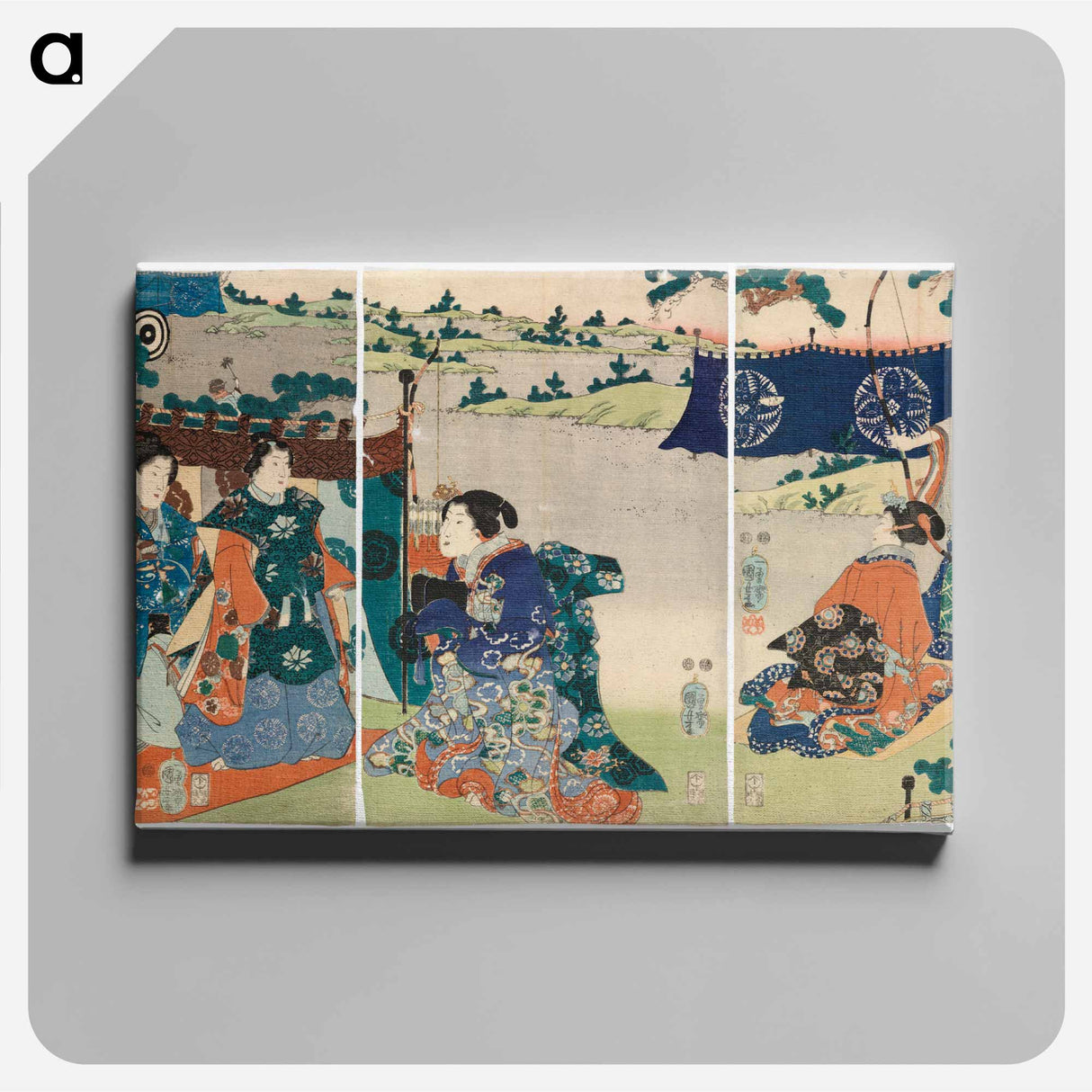 Genjin tarinasta - 歌川 国芳 Canvas.