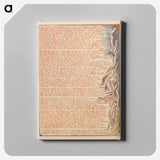 アートパネル-Jerusalem, Plate 5, "The banks of the Thames...." - ウィリアム ブレイク Canvas.