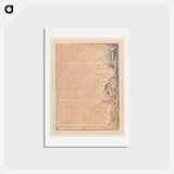 アートポストカード-Jerusalem, Plate 5, "The banks of the Thames...." - ウィリアム ブレイク Postcard.