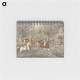 アートメモ帳-Stag Hunting - The Hind at Bay: In a Mill-Stream Below a Water-Mill, Right.
 - イェール大学アートギャラリー Memo.