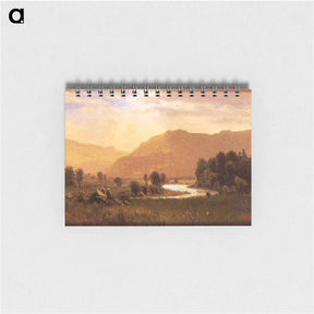アートメモ帳-Figures in a Hudson River Landscape - アルバート ビアスタット Memo.