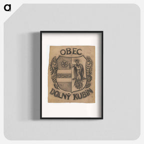 アートポスター-Dolný kubín municipality - coat of arms - アーノルド ピーター ワイズ クビンチャン Poster.