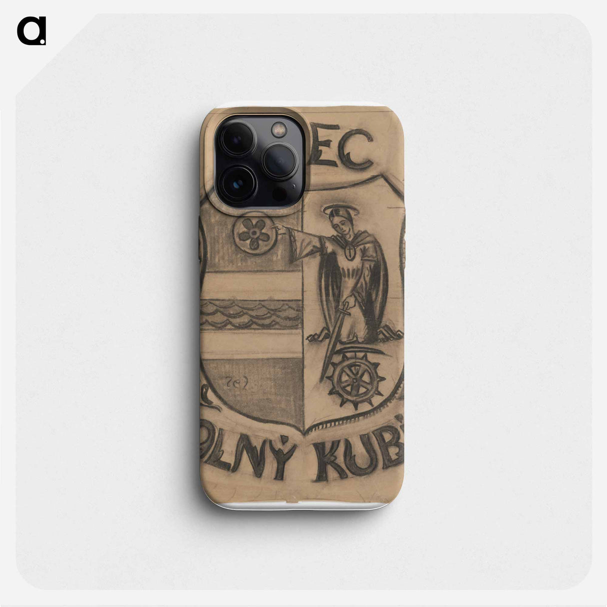Dolný kubín municipality - coat of arms - アーノルド ピーター ワイズ クビンチャン Phone Case.