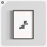 アートポスター-Dog Engraving from Philozoia, or, Moral Reflections on the Animal Kingdom
 - 大英図書館 Poster.