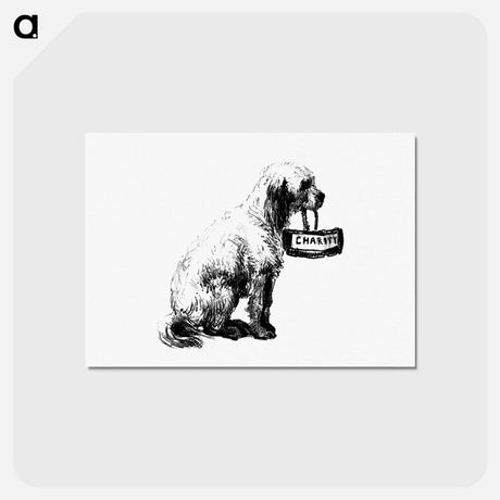 アートポストカード-Dog Engraving from Philozoia, or, Moral Reflections on the Animal Kingdom
 - 大英図書館 Postcard.