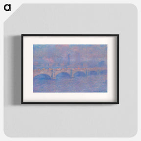 アートポスター-Waterloo Bridge, Sunlight Effect - クロード モネ Poster.