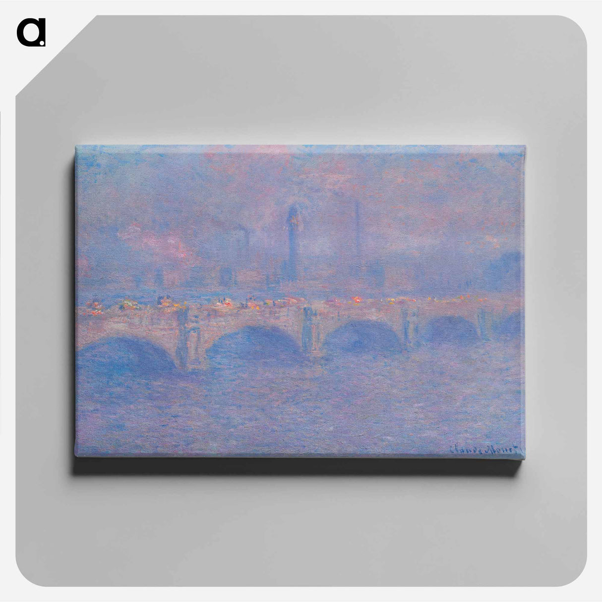 Waterloo Bridge, Sunlight Effect - Claude Monet Canvas.