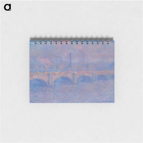 アートメモ帳-Waterloo Bridge, Sunlight Effect - クロード モネ Memo.