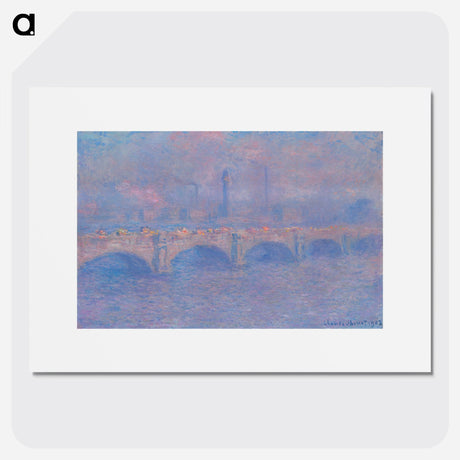 Waterloo Bridge, Sunlight Effect - Claude Monet Poster.