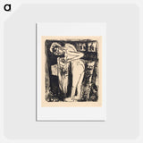 アートポストカード-Standing Nude in a Room - エルンスト ルートヴィヒ キルヒナー Postcard.