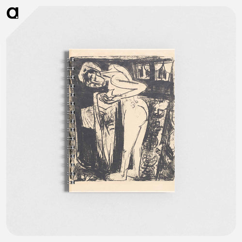 Standing Nude in a Room - Ernst Ludwig Kirchner Memo.