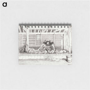 アートメモ帳-Lying cow - ジャン ベルナール Memo.