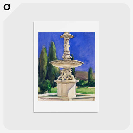 アートポストカード-Marble Fountain in Italy - ジョン シンガー サージェント Postcard.