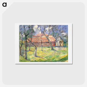 アートポストカード-Landscape near Kyiv - カジミール マレーヴィチ Postcard.