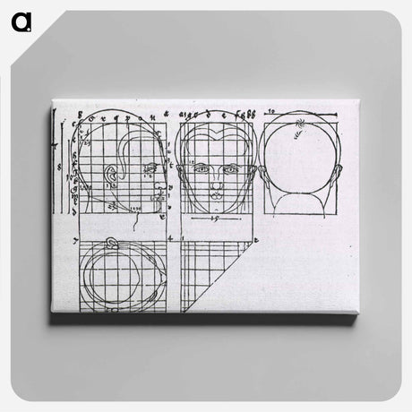 アートパネル-Illustrations on Correct Proportions of Human Anatomy
 - 国立医学図書館 Canvas.