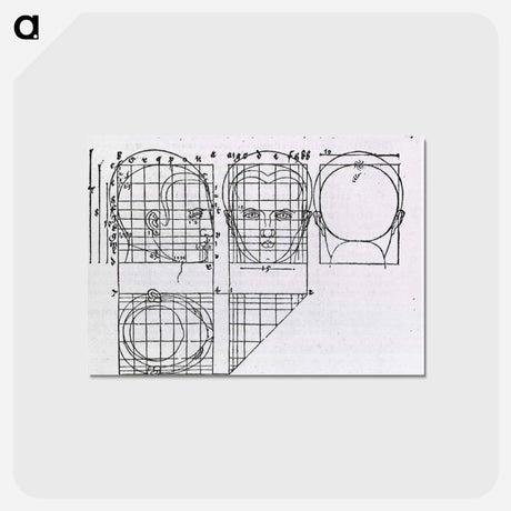 アートポストカード-Illustrations on Correct Proportions of Human Anatomy
 - 国立医学図書館 Postcard.