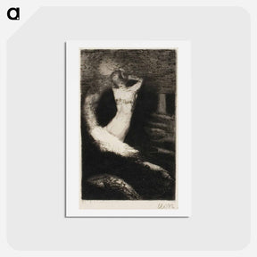 アートポストカード-Passage of a Soul - オディロン ルドン Postcard.