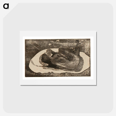 アートポストカード-Manao tupapau - ポール ゴーギャン Postcard.